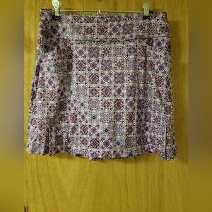 Patterned Purple Skirt
